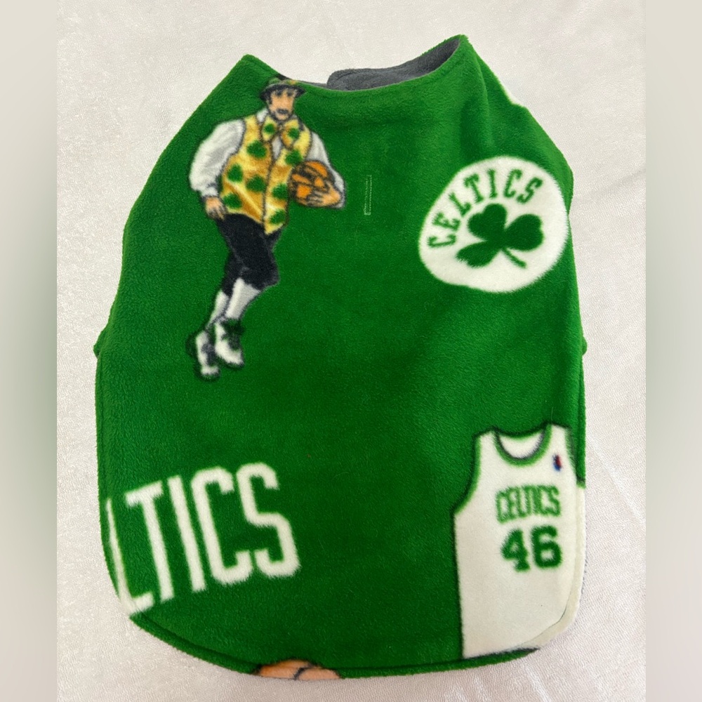 Green Boston Celtics Dog Sweater